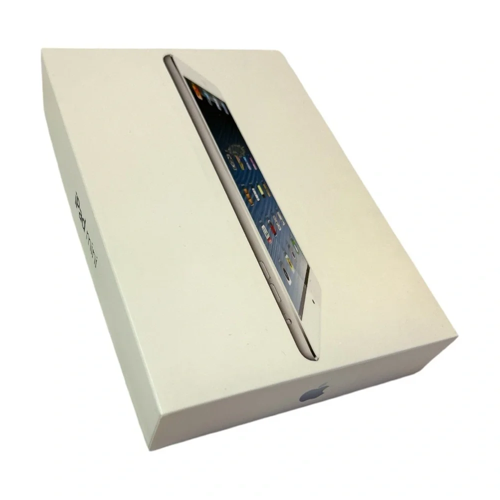 2012 Apple iPad Mini BOX ONLY Wi-Fi 16GB White Info, Apple Sticker